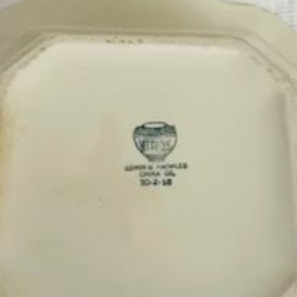 Vintage Edwin P Knowles Tureen Covered Serving Dish With Platinum Trim Serveware - Picture 9 of 16